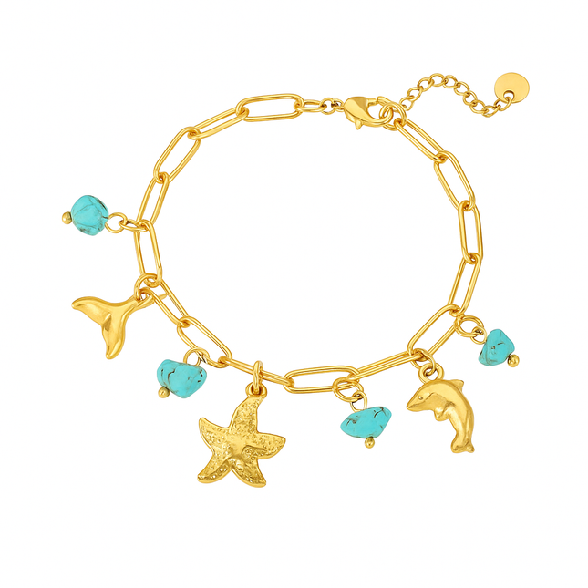 PULSERA ESLABON ESTRELLA DE MAR