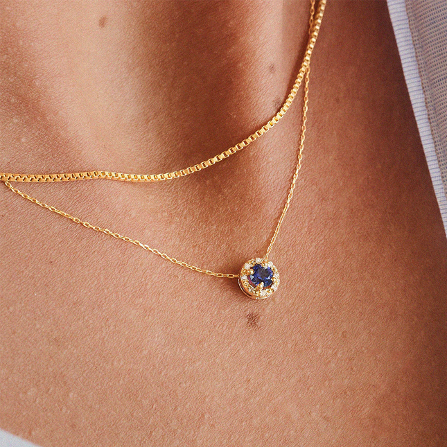 CADENA HALO BRILLANTE