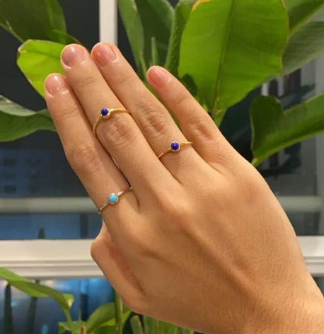 Anillo Ela Media Esfera "Y"